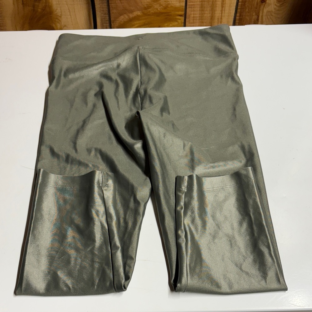 Koral Metallic Olive Leggings - Picture 4 of 4